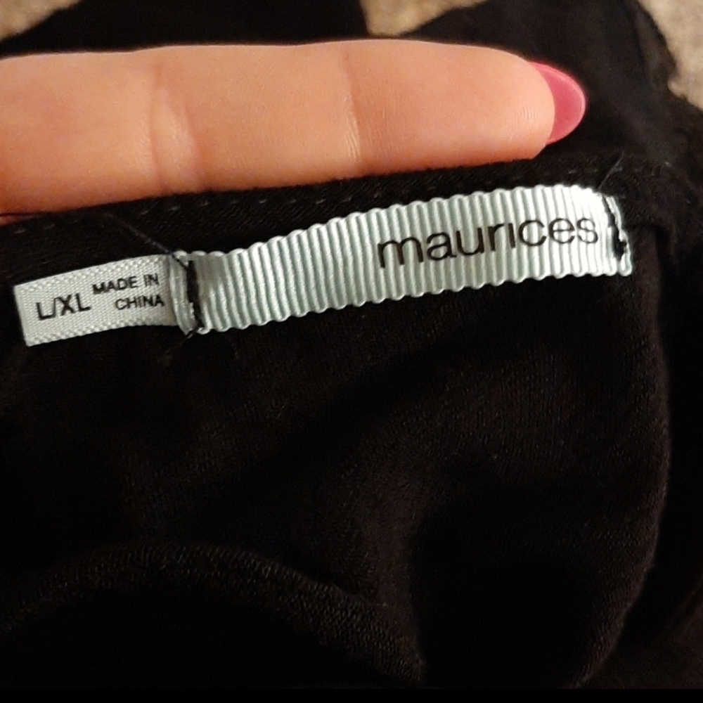 Maurices black flowy pancho top - Picture 6 of 6